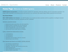 Tablet Screenshot of dewittsystems.com